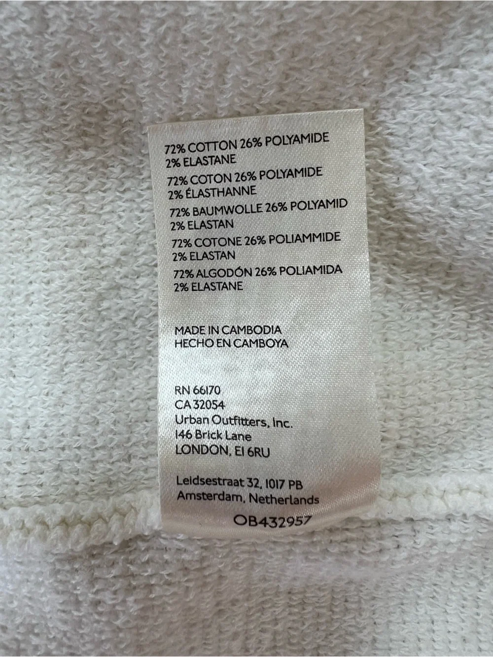 Free People Ottoman Slouchy Ribbed Stretch Knit Mock Neck Tunic Sweater Ivory, S